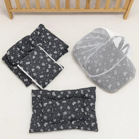 8 Pieces Bedding Set - Vol 05-25 - Black - Butterflies