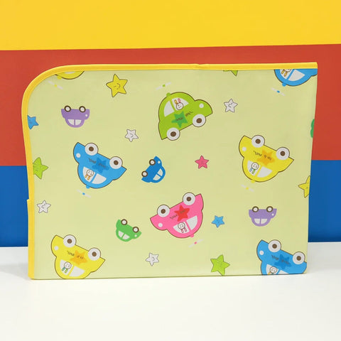 Diaper Changing Sheet - Medium - 27*19 Inches - Yellow - Stars & Car