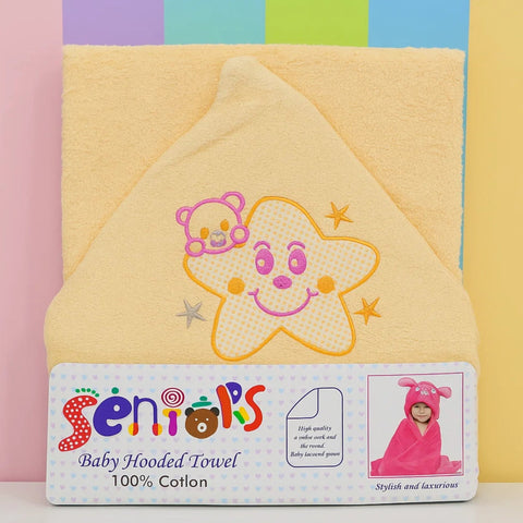 Senior's - Bath Towel - Peach - Star