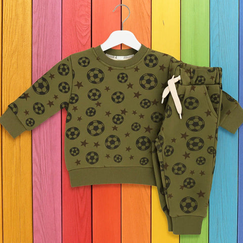 Z Kids - 2 Pieces - Suit Set - Green - Football - 25