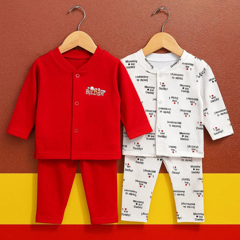 TBS - Pack of 2 - Night Suits - Red & Awesome