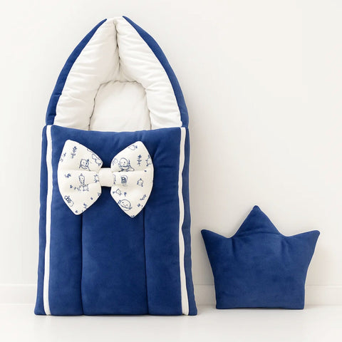 Velvet - Carry Nest - Blue - Bow - 25