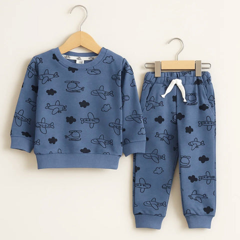 Z Kids - 2 Pieces - Suit Set - Blue - Transport - 25