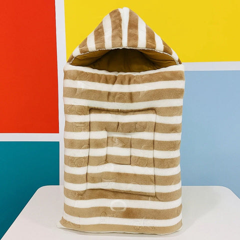 Velvet - Carry Nest - Brown - Stripes & Bear - 25