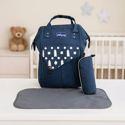 Chicoo - Waterproof Diaper Backpack - Blue