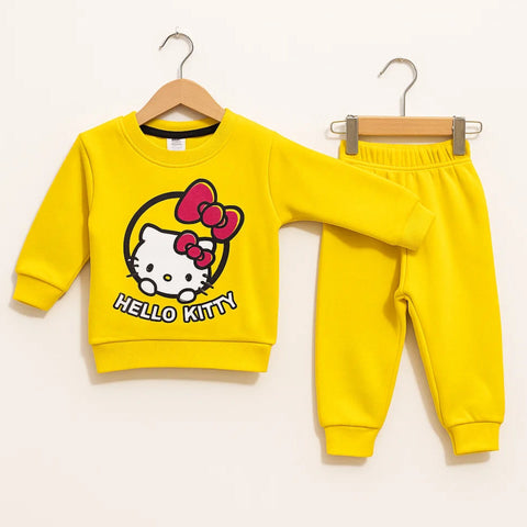 Wow - 2 Pieces - Suit Set - Yellow - Hello Kitty - 25