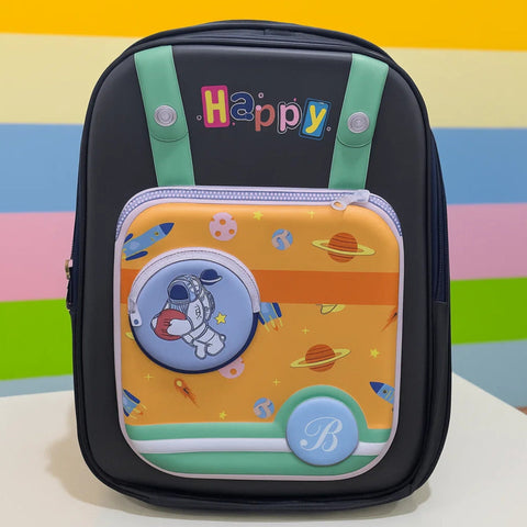 School Bag - Black - Astronaut - DW05