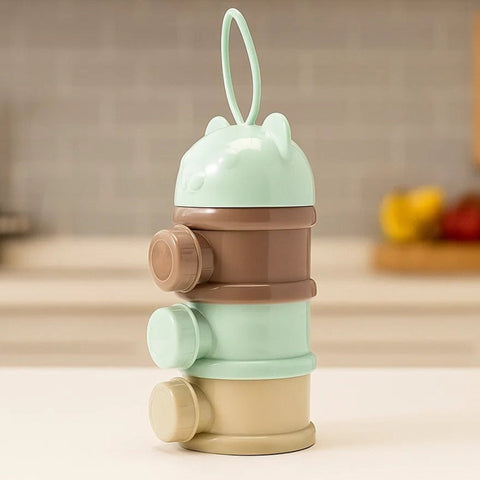 3-Layer Milk Powder Container - Green