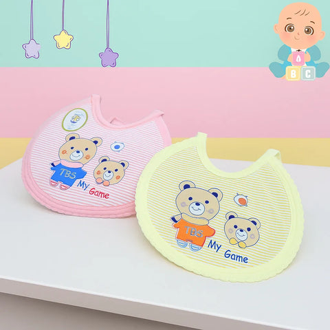 Pack of 2 - Game Bibs - Round - Yellow & Pink