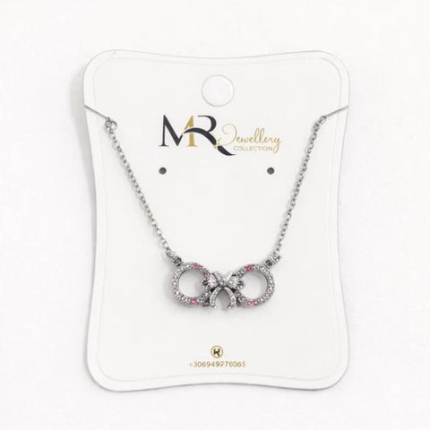 MR - Necklace - Silver - Bow