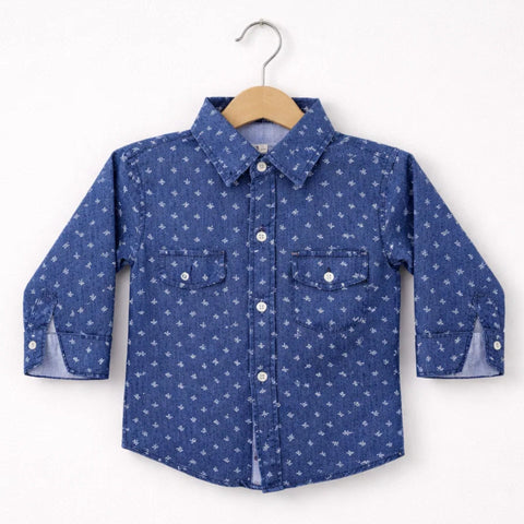 Wow - Casual Shirt - Anchors - Blue