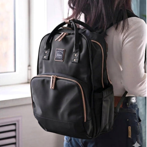 Alamom - Waterproof Diaper Backpack - Black