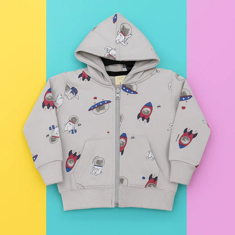Wow - Hoodie - Grey - Space Game