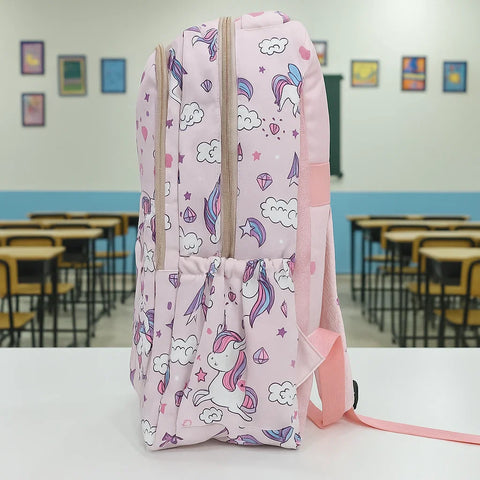 School Bag - Pink - Unicorn - DW19
