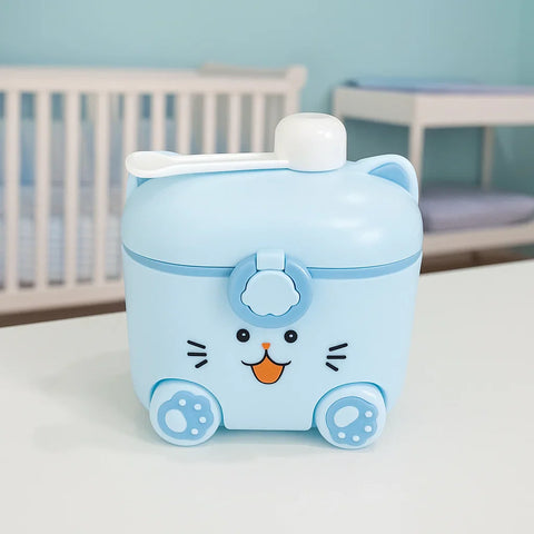 Hello Cat - Milk Container - Blue