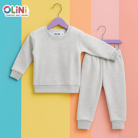 OLINI - Rib Body Warmer Set - Light Grey