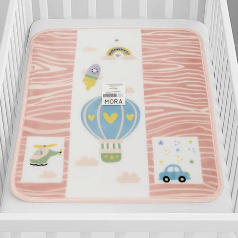 Mora Mink Single Ply - Zip Blanket - Pink - Transport - 34*32 Inches