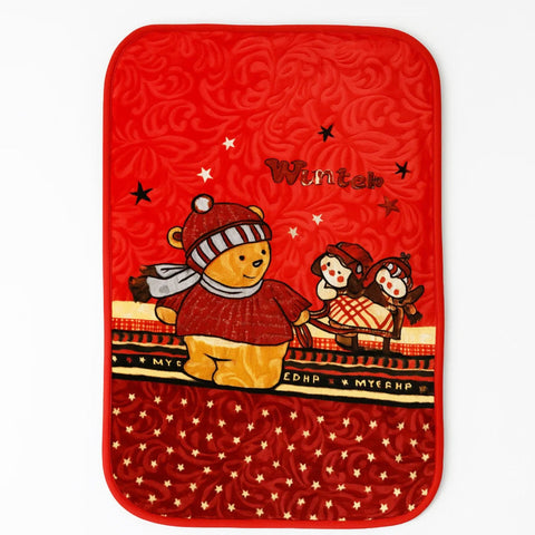 Sleep Well Single Ply - Plush Blanket - Red - Winter - 45*36 Inches