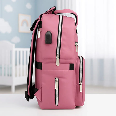 Bebesitos - Waterproof Diaper Backpack - Pink