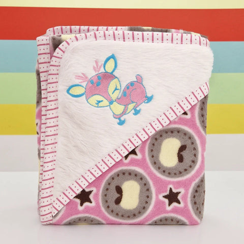 Fleece - Wrapping Sheet - Star & Fruit - Purple - 25