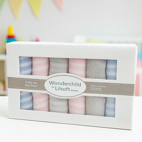 Wonderchild - Pack of 6 - Washcloths - Lining
