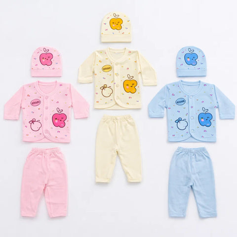 B&B - Cotton Jersey - Newborn Night Suits - BPY - Apple - 26