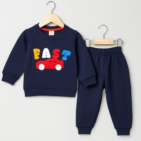 Wow - 2 Pieces - Suit Set - Navy - Fast