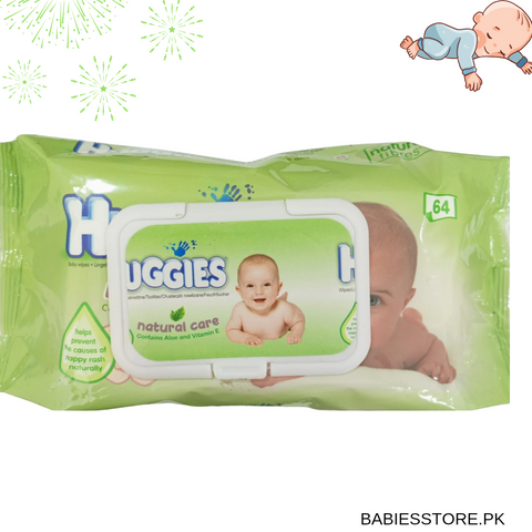 64 Wipes - Huggies