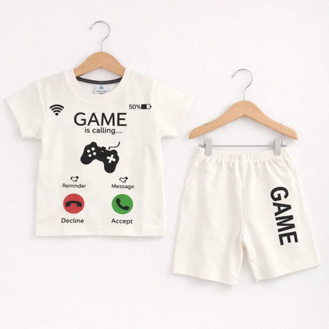 OL - Cotton Jersey - T-Shirt & Short - White - Game