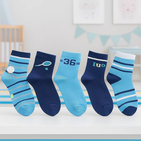 Pair of 5 Socks - Size 9-12 - Theme 1