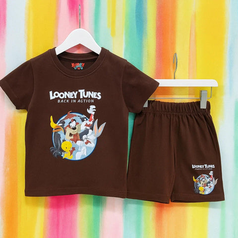TBS_BRL - T-Shirt & Shorts - Brown - Looney Tunes