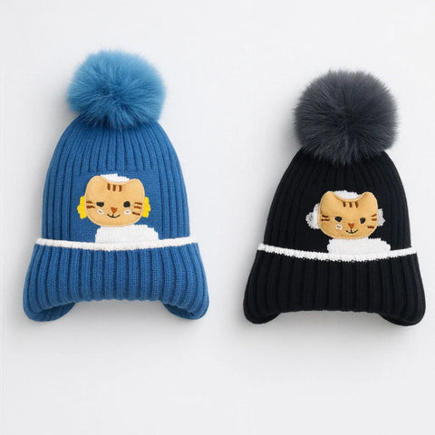 Street Six - Pack of 2 Caps - Cat - Blue & Black