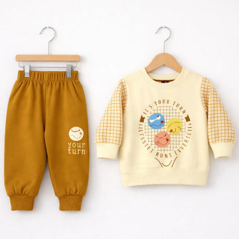 OK - 2 Pieces - Suit Set - Yellow - Turn