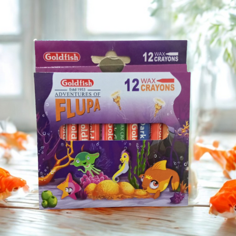 Goldfish - Pack of 12 - Wax Crayons - Small