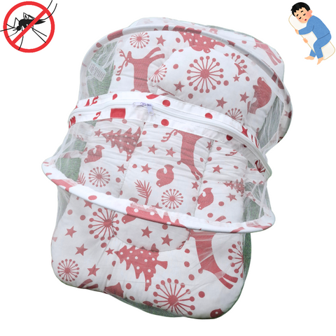 Mosquito Bed Net - Vol-05-25 - White - Christmas Trees