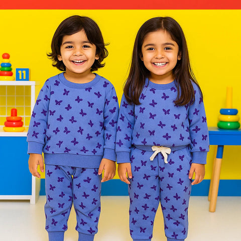 Z Kids - 2 Pieces - Suit Set - Blue - Butterfly - 25