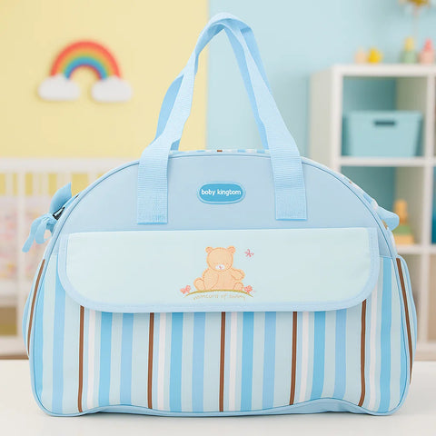 D-Shape Diaper Bag - Stripes
