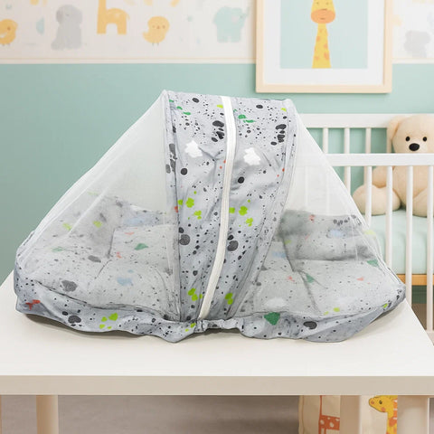 Mosquito Bed Net - Vol-09-25 - Grey - Abstract