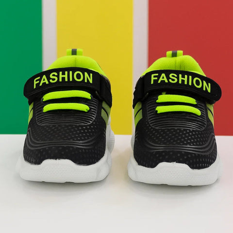 Baby Shoe - Fashion - Green & Black
