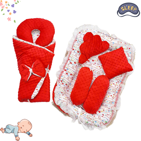 7 Pieces - Velvet Snuggle Bed - Royal Game
