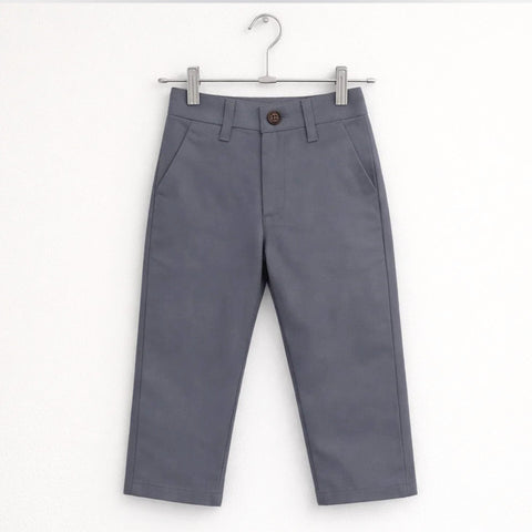 Yohan - Cotton Pant - Greyish Blue - (1-8Y)