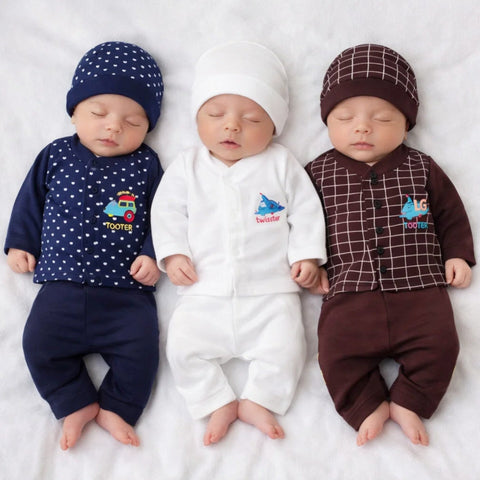 TBS - Cotton Interlock - Newborn Night Suits - NBW - Vehicles - 26