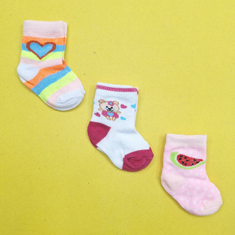 Pair of 3 Socks - Girls - Theme 1