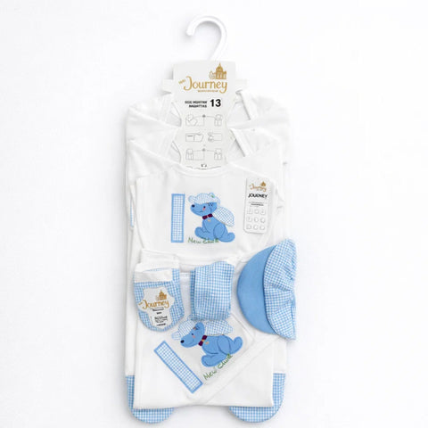 JL - Cotton Interlock - 13 Pieces - Turtle - Starter Set - Blue