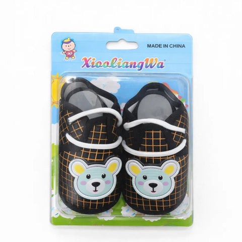 Xiao - Booties - Black - Golden Lining Bear