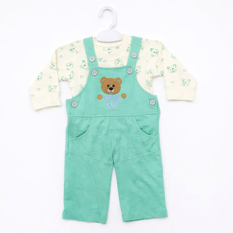 HAS - 2 Pieces - Dungaree Set - Green - Hug Me