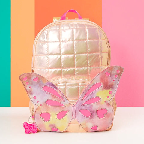 School Bag - Butterfly - Pink