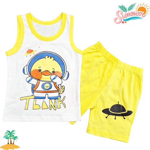 Sando & Shorts - Yellow - Duck