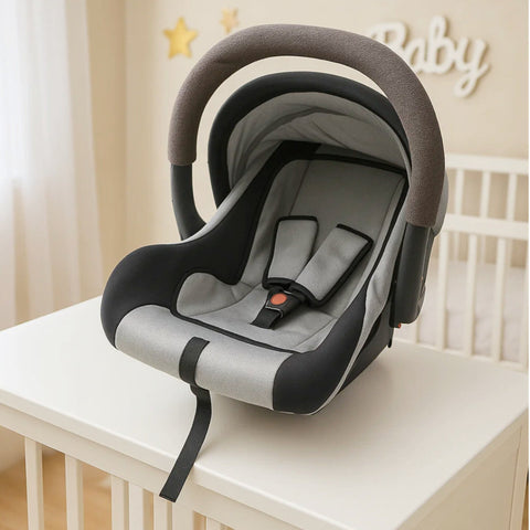 Double Cushion - Carry Cot - Grey & Black