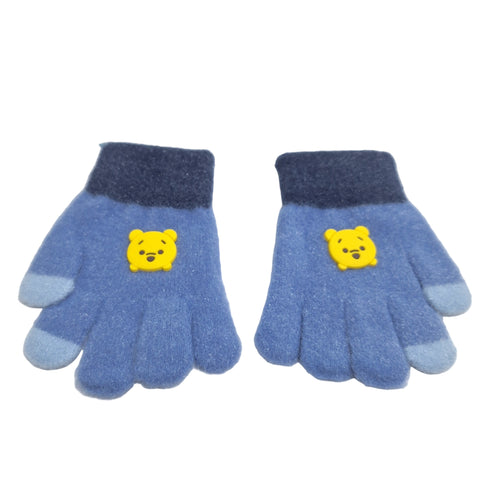 Pair of Gloves - Blue - Bear - (1-3 Years)